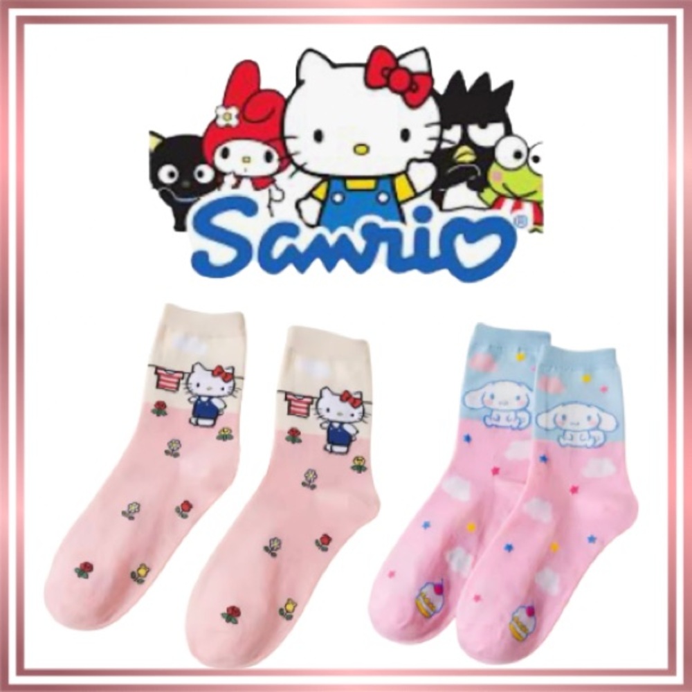 HELLO KITTY SANRIO Set of 2 Pairs of Socks